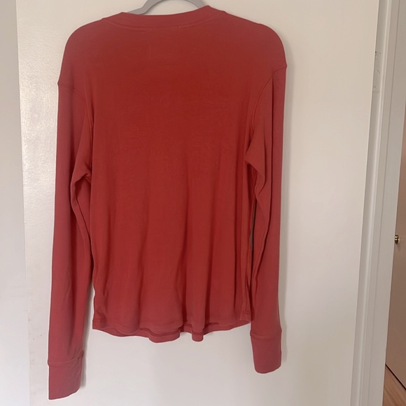 REI women’s Large burnt orange henley shirt - Picture 3 of 4